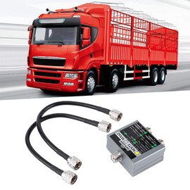 Leapiture UHF-VHF Duplexer, MX72-Duplexer Transit Station Duplexer 44-148 MHz 400-470 MHz Indoor Antenna Combiner with Different Frequencies Jumper Cable