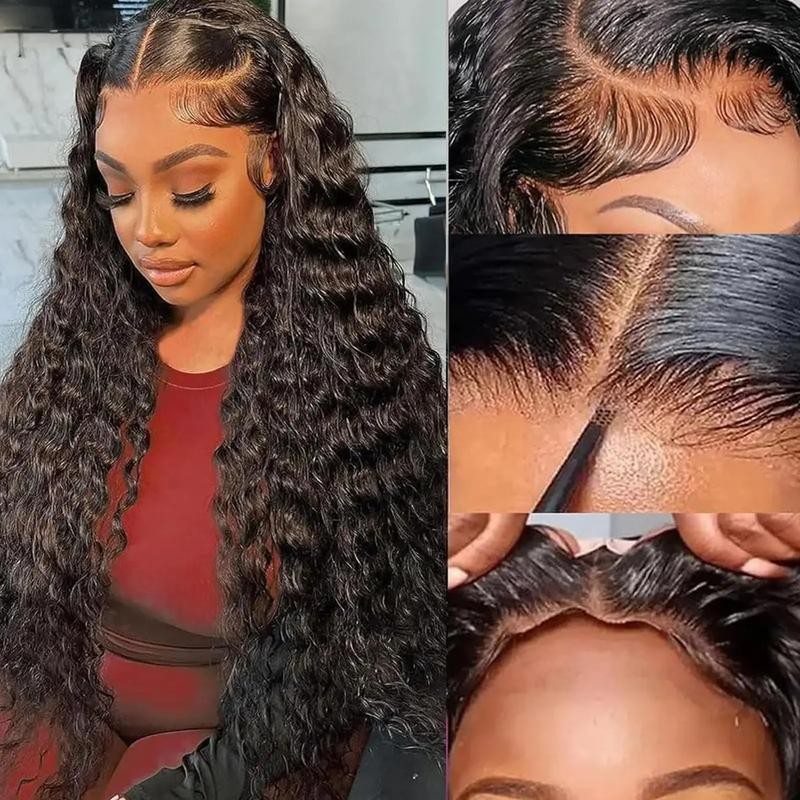 Deep Wave Glueless Wig Pre-Cut 9x6 Lace Closure Wig 180%