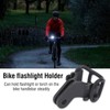 Alomejor Bicycle Light Torch Holder Clip Mount Bicycle Torch Holder