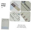 VILLFUL 6pack Daily Desk Notepad Planner To-do List Tear-off Memo