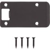Round Corner Extended Lip Strike Plate, 2-1/4" x 4", (4-1/2"