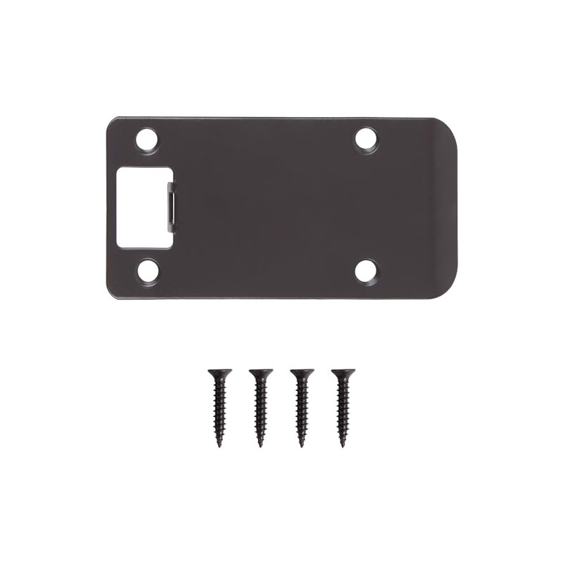 Round Corner Extended Lip Strike Plate, 2-1/4" x 4", (4-1/2"