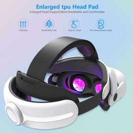 MTomatoVR S3 Head Strap Accessories for Oculus/Meta Quest 3/3s Enhanced Support Comfort Reduce_ White_S3