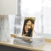 Hexsonhoma Acrylic 3.5x5 Picture Frame with Gold Edge Pack of