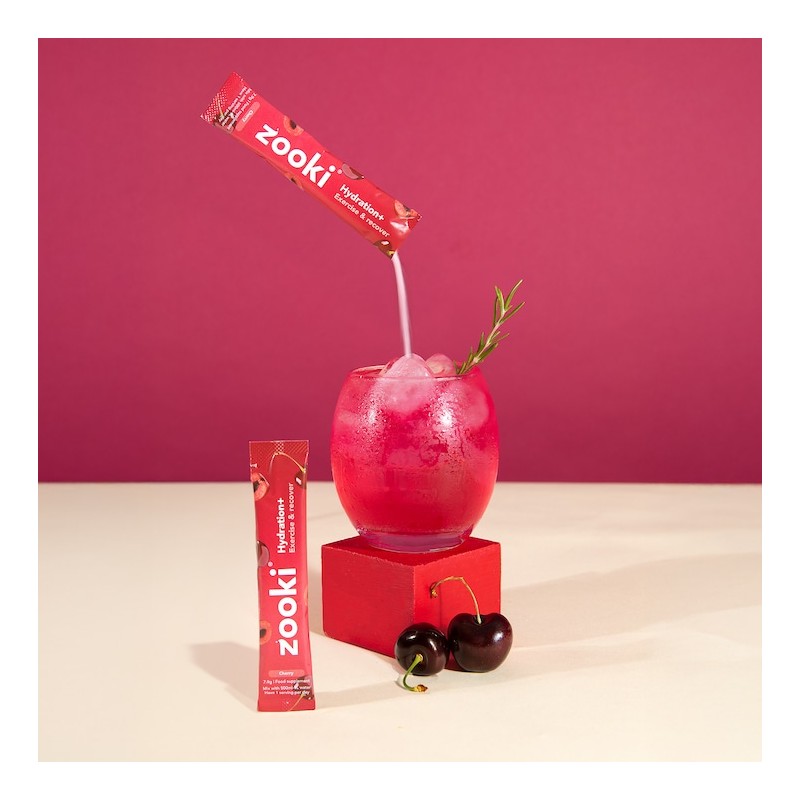 Zooki Hydration+ Exercise & Recover Cherry Flavour