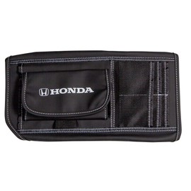 Plasticolor 006195R01 Honda Logo Car Truck or SUV Sun Visor Organizer, Auto Interior Pocket Organizer, Registration and Document Holder, Personal Belonging Sunglass Storage Pouch Organizer