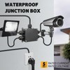 Junction Box Waterproof IP68, 5-Way Junction Box Outdoor, Surface-Mounted Cable