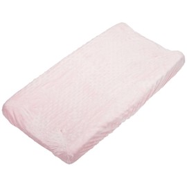 Rumble Tuff Minky Dot Changing Pad Cover, Standard Size, Super Soft Baby Nursery Essentials - Pink