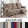Gennia Waterproof Recliner Sofa Cover,Stretch Reclining Couch Covers with Pockets,Washable