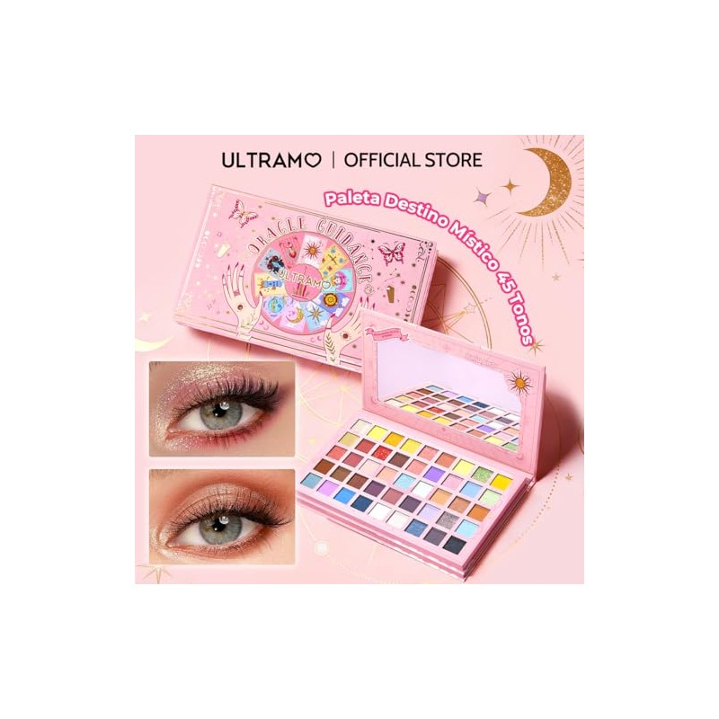 Paleta de Sombras de Ojos de 45 Colores con Espejo