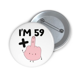 Felbridge Studio - 60th Birthday Badge Gift - 60th Birthday Gifts - Large 60th Birthday Badges for Women Men Large Funny Him Her Man - Mum Dad Friend Wife Husband Cousin Son Daughter 1962-59mm
