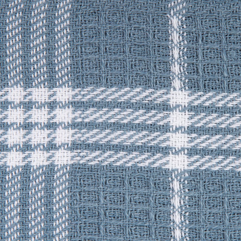 DII Waffle Weave Kitchen Collection, 100% Cotton, Kitchen Set, Blue