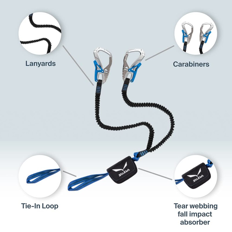 Salewa Ergo Core, Set Via Ferrata Unisex – Adult, Silver/Royal