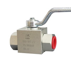 Taixin Hydraulic High Pressure Ball Valve 1/2'' NPT 5800PSI Hydraulic Valve Shut-Off KHB Hydraulic Ball Valve