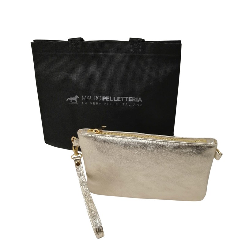 Mauro Pelletteria Women's Genuine Leather Clutch Bag - Handbag &