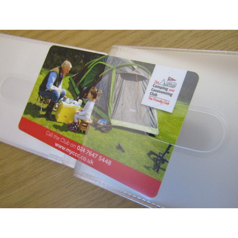 Replacement Credit Card Holder Plastic Sleeves Inserts Landscape