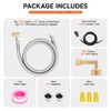 Roastove Universal Dishwasher Installation Kit,4 Ft Stainless Steel Dishwasher Hose,Burst