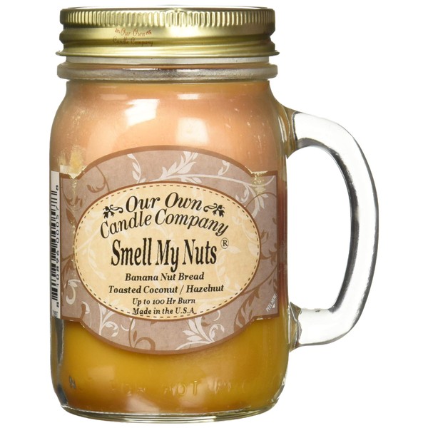 Our Own Candle Company Smell My Nuts Scented 13 oz Mason Jar Candle - Made in The USA