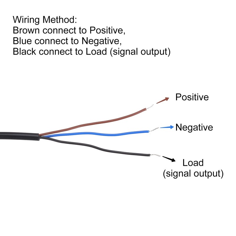 sourcing map M8 Approach Sensor Inductive Proximity Sensor Switch NO