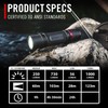 Coast PX9R Rechargeable LED Flashlight with Dual Optic Lighting, Pocket