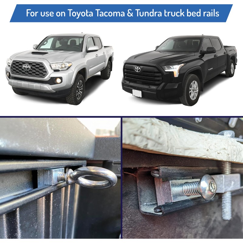 Truck Bed Deck Rail T Slot Nut Screw Kit Compatible