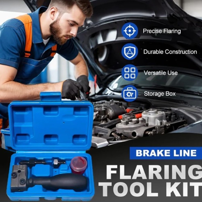 Universal Automotive Brake Pipe Flaring Tool Kit, Single Double Brake