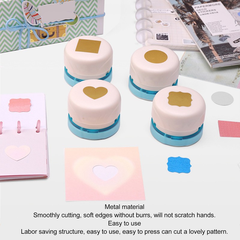 Craft Hole Punch Magnetic Metal Paper Hole Punch DIY Embossing