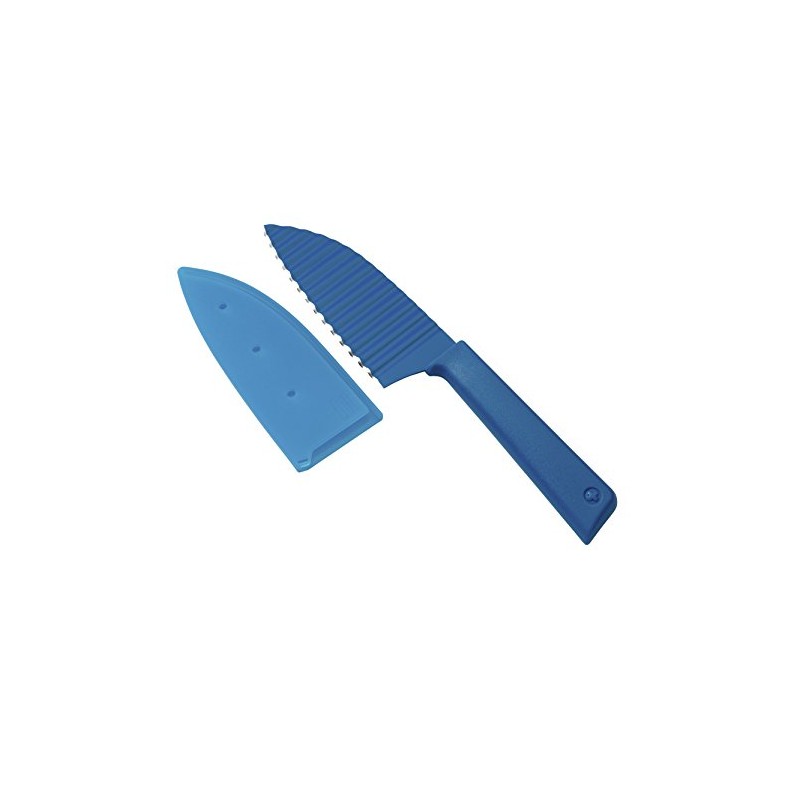 Kuhn Rikon Colori+ Krinkle Cut Garnish Knife, Blue