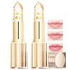 2PCS Transferproof Color Changing Lipstick,24H Long Lasting Moisturizing Glossy Lip