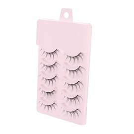 MERRYHAPY 5 Pairs Simulation Eyelash Stickers Volume Makeup Lashes for Natural Look Reusable and Easy to Apply for Daily Wear and Special Occasions