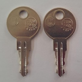 Generic 2 Replacement Keys Cut to Key Code J202 for Better Built - Reading - Eberhard - JOBOX - PROTECH - POP N Lock - Leather LYKE - JOBCO Tool Box (with a Letter J Before The Numbers), Brass
