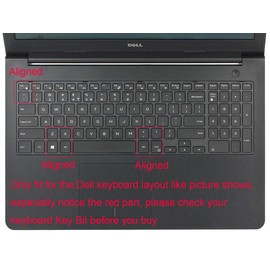 Keyboard Cover Compatible with 15.6" Dell Inspiron 15 3000 5000 7000 Series; 15.6 inch Dell G3 G5 G7 Series; 17.3" Dell Inspiron 17 5000 Series; 17.3" Dell G3 Series (with Numeric Keypad) - Rainbow
