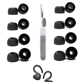 Vykyntow 8 Pairs Replacement Ear Tips Compatible with Soundcore Sport X20, with 3 in 1 Cleaner Kit, Silicone Ear Tips (XS/S/M/L)