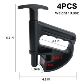 Socpuro 4 Pack Tire Changer Universal Rim Pry Clamp, Nylon Tire Bead Clamp Drop Center Tool, Manual Tire Changer Wheel Changing Helper