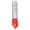 Bosch 2608629369 V-Grooving Cutter 12,7x10x8mm, Red/Silver