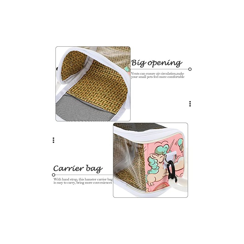 Mipcase Transportín para Hámster Bolsa De Transporte para Animales Pequeños