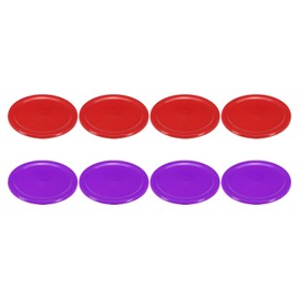 PATIKIL Air Hockey Pucks 2.5 Inch, 8Pcs Air Hockey Heavy Replacement Pucks Table Game Equipment Accessories, 4Pcs Per Color