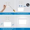 DELIPOP 12 inch Dimmable LED Flush Mount Ceiling Light Fixture