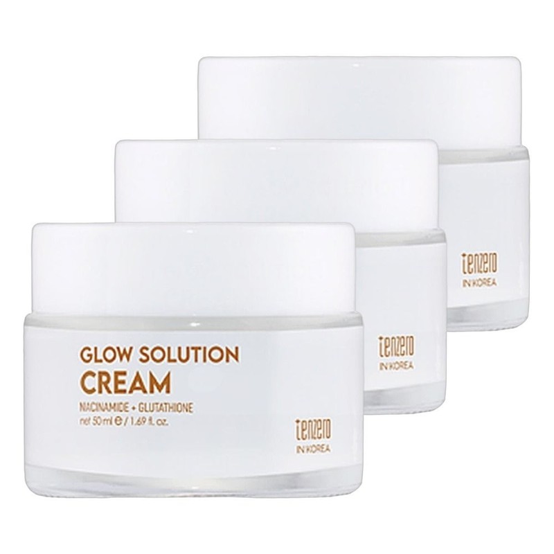 Ten Zero Calming Glow Solution Cream 50ml 3pcs Skincare Radiant
