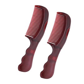 2 Pcs Dandruff Comb with Hollow Tooth | Wave Handle Scalp Sweep Comb for Dandruff & Lice Removal | Scalp Detox Massager Comb & Self-Cleaning Hair Brush for Women & Men