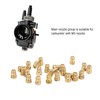 25 Piece Carburetor Nozzle Kit, Metal Main Nozzle Suitable for
