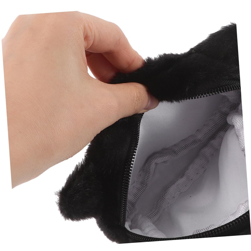 SAFIGLE Plush Makeup Bag for Ample Storage Zipper Wallet with