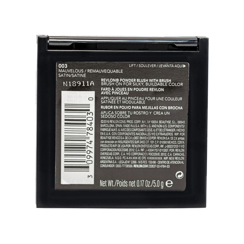 Rubor Compacto Revlon Powder Blush tono 003 Mauvelous 5 gr