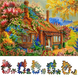 FoxSmartBox Wooden Jigsaw Puzzle for Adults by FoxSmartBox - 329 Pieces - Edge of the Wood