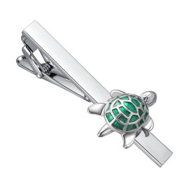 Yoursfs Funny Tie Clip, Animal, Elephant, Turtle, Fish, Brass, Stylish, Men's Accessory, Gift, Brass, Enamel