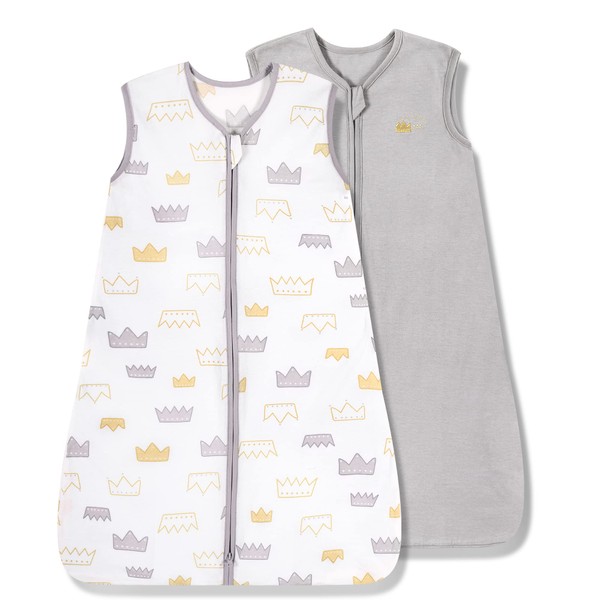 TILLYOU Small S Breathable Cotton Baby Wearable Blanket with 2-Way