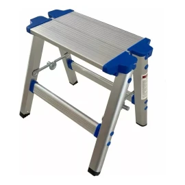 Hyper Tough Banco Aluminio Pequeño 1 Peldaño Uso Rudo Antideslizante
