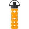 Lifefactory 16-Ounce Glass Water Bottle with Active Flip Cap and