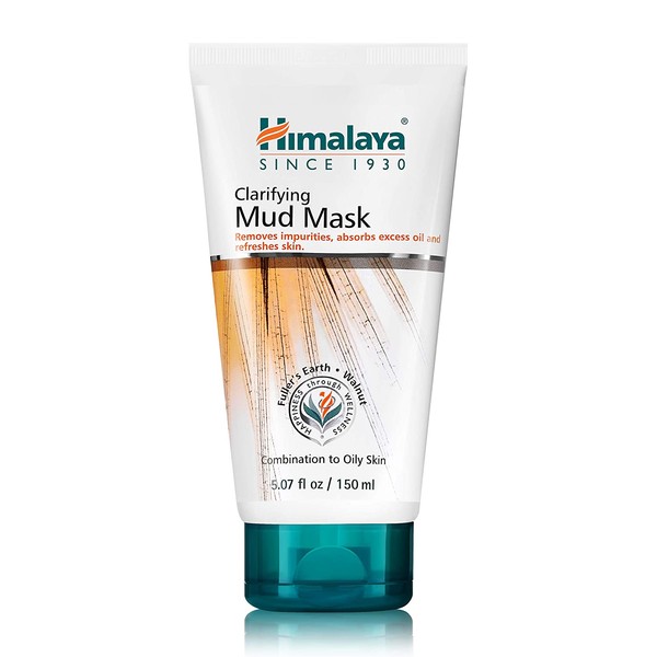 Himalaya Clarifying Mud Mask for Combination Skin and Oily Skin, Deep Cleansing Face Mask 5.07 oz (150 ml)