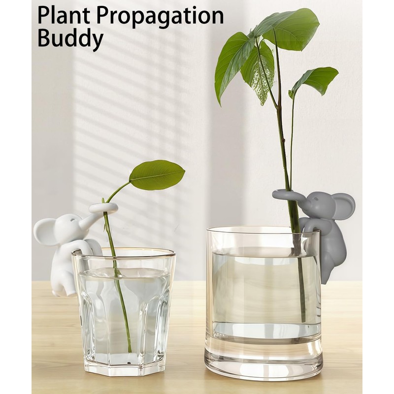 Howhen Plant Propagation Buddy Friends, Climbing Elephant Figurines Plant Support